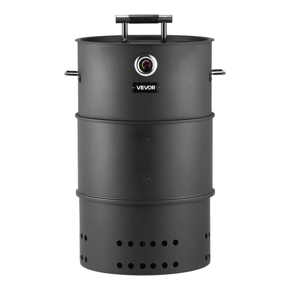 VEVOR Charcoal Smoker Grill, 18.5 in. Barrel, Steel Outdoor Pellet