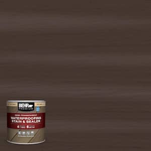 8 oz. #ST-103 Coffee Semi-Transparent Waterproofing Exterior Wood Stain and Sealer Sample