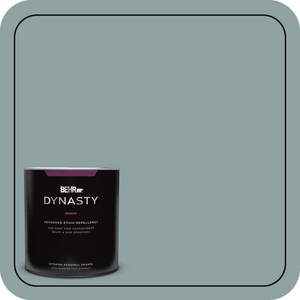 BEHR DYNASTY 1 qt. #N440-4 October Sky One-Coat Hide Eggshell Enamel Interior Stain-Blocking Paint and Primer