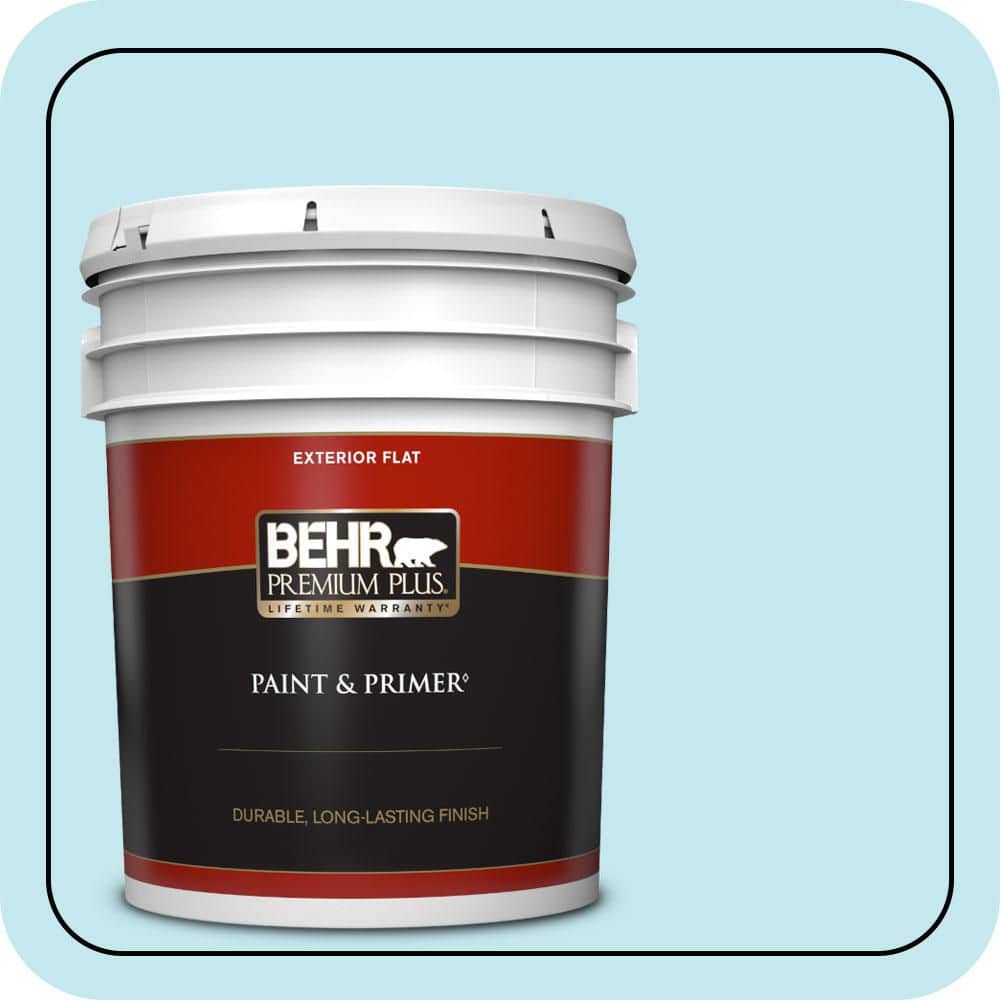 5 gal. #P480-1 Niagara Mist Flat Exterior Paint & Primer price history on PriceWatchPro