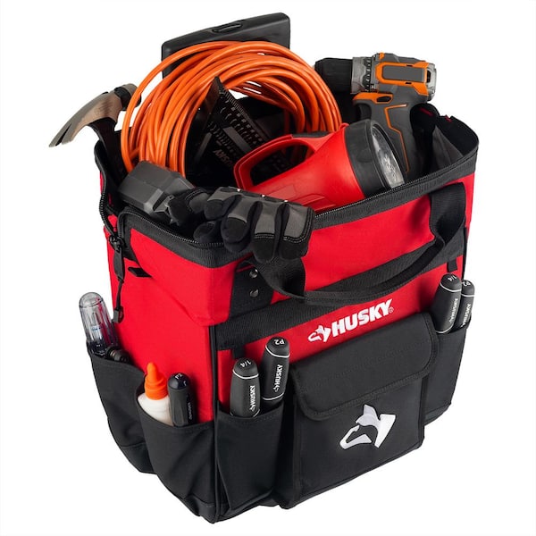 Husky - 14 in. 13 Pocket Rolling Tool Bag