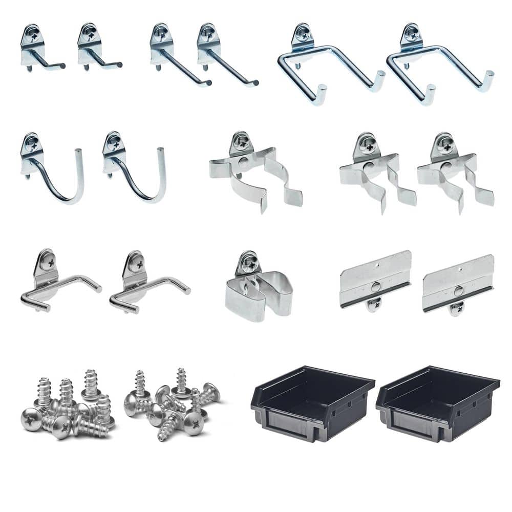 Triton Products Zinc Plated Steel Hook and Small Bin Assortment