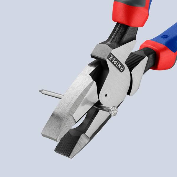 KNIPEX 9 in. High Leverage New England Style Linemans Pliers with