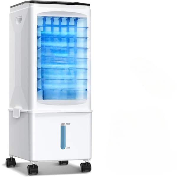 1-7 hour 3-in-1 Air Cooler 2.5 Gal Fast Cooling AC with Remote Timer 3-Speed Quiet Swamp Cooler for Room Office Garage