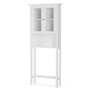 Acadian 68.4 in. H x 27.6 in. W Over The Toilet Space Saver Bath Cabinet in Pure White