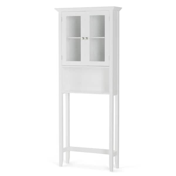 Acadian 68.4 in. H x 27.6 in. W Over The Toilet Space Saver Bath Cabinet in Pure White