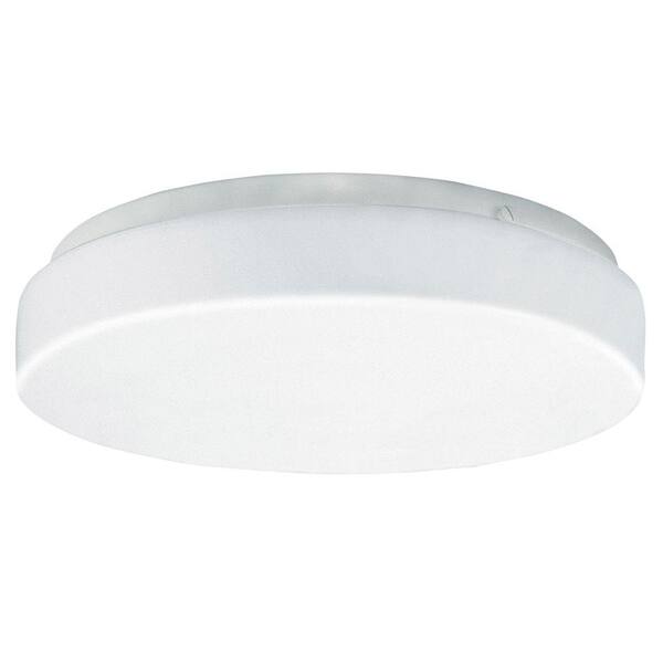 Aspects 1-Light White LED Multi-Use Flush Mount with Drum Light