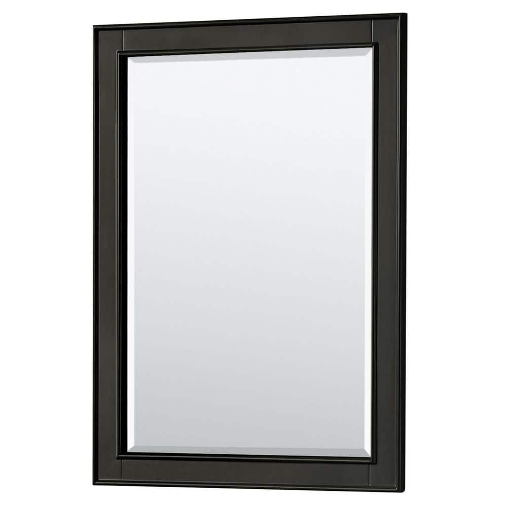 Deborah 24 in. W x 33 in. H Rectangular Framed Wall Bathroom Vanity Mirror in Dark Espresso price history on PriceWatchPro