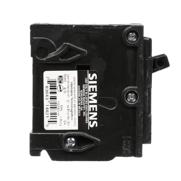 Siemens 30 Amp Single-Pole Type QP Circuit Breaker Q130U - The