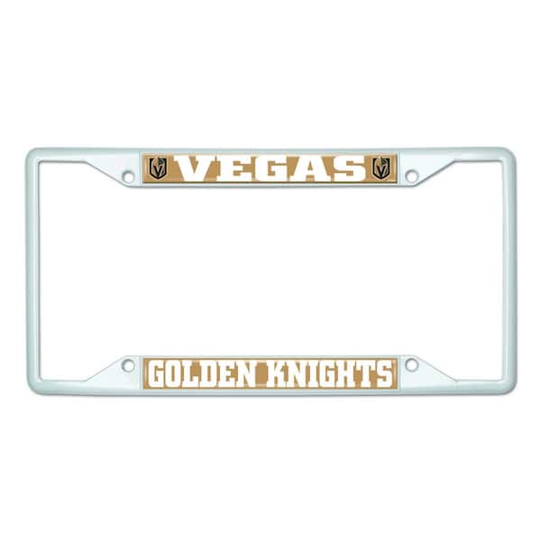 FANMATS Universal Fit NHL - Vegas Golden Knights License Plate Frame - White