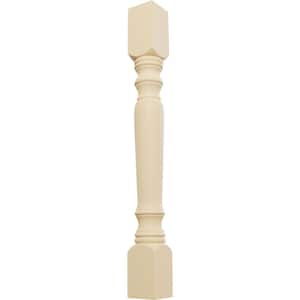 3-3/4 in. x 3-3/4 in. x 35-1/2 in. Unfinished Maple Legacy Tapered Cabinet Column