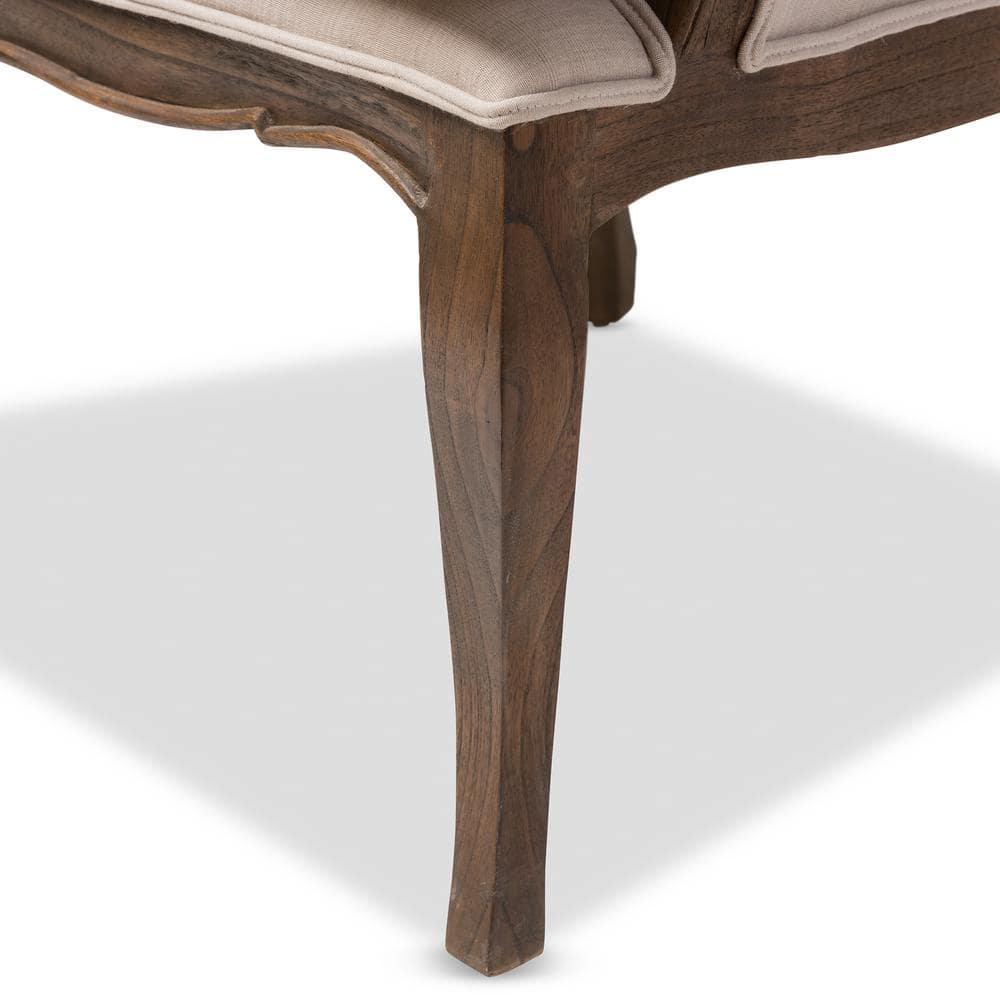 Napoleon Traditional French Accent Chair with Ash Wood Frame