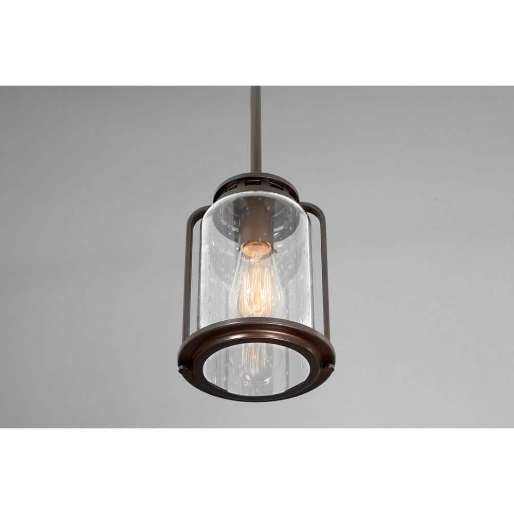 Botta Antique Bronze Glass Cylinder Hanging Lantern