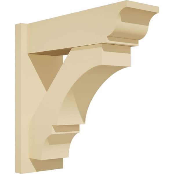 Ekena Millwork Balboa 7 in. W x 20 in. H x 20 in. D Signature Urethane Polyurethane Outlooker with Traditional Ends