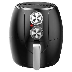 3.2 qt. Black Air Fryer with Timer and Temperature Control