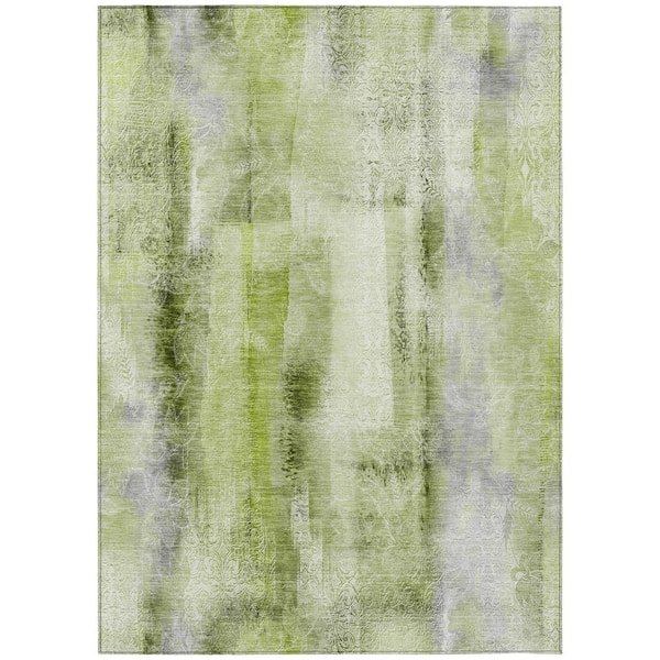 Chantille ACN537 Sage 9 ft. x 12 ft. Machine Washable Indoor/Outdoor Geometric Area Rug