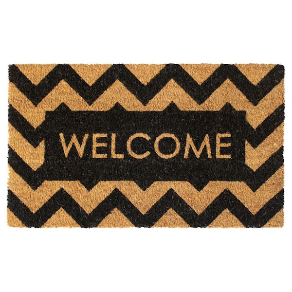 Zig Zag Dog Welcome Rubber Doormat 2 X 3 Red Indoor/Outdoor Area Rug in the  Rugs department at