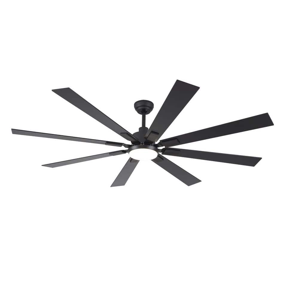 72 in. Indoor/Outdoor Matte Black DC Motor Ceiling Fan with Dual-Finish Blades and Integrated LED and Remote Included price history on PriceWatchPro