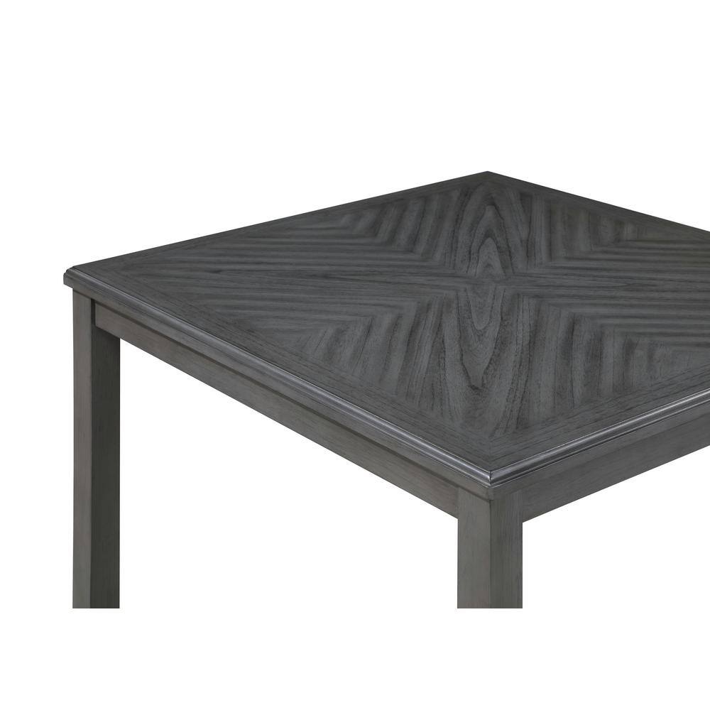 Gia Gray Wood 5-Piece Counter Height Dining Set
