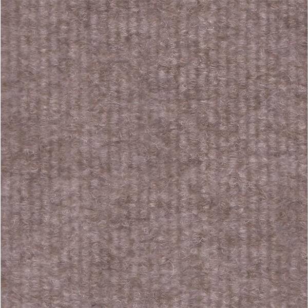 Durasquares Taupe Single Rib 18 in. x 18 in. Carpet Tile (12 Tiles/Case)