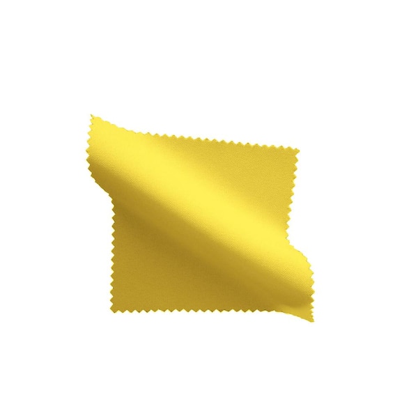 LA Linen Light Yellow 132 in. Polyester Round Poplin Tablecloth