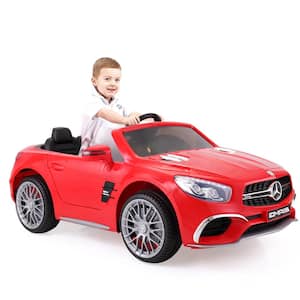 12-Volt Kids Ride On Electric Car Licensed Mercedes Benz Vehicle with Remote Control, Red
