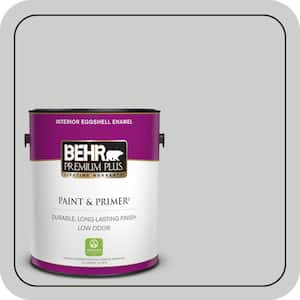 1 gal. #N460-2 Planetary Silver Eggshell Enamel Low Odor Interior Paint & Primer