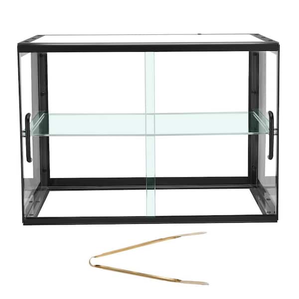 Bakery Display Case, 21.7 in. x 15.2 in. x 15.4 in., 2-Tier Countertop Pastry Display Case, Clear Acrylic Bread Box
