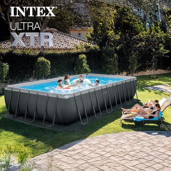 Ultra XTR 24 ft. x 12 ft. Rectangular 52 in. Deep Hard Sided Above Ground Pool Set with Pump