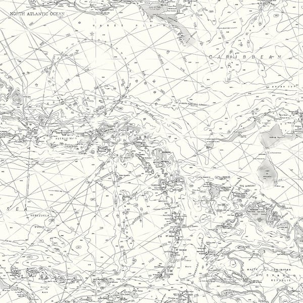 Chesapeake Charts Black Map Black Wallpaper Sample