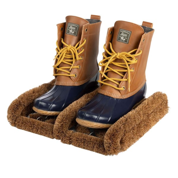 12 in. W Brown Boot Scrapper Coir Doormat