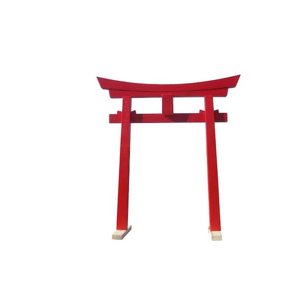 Miniature Red Japanese Shinto Torii Gate