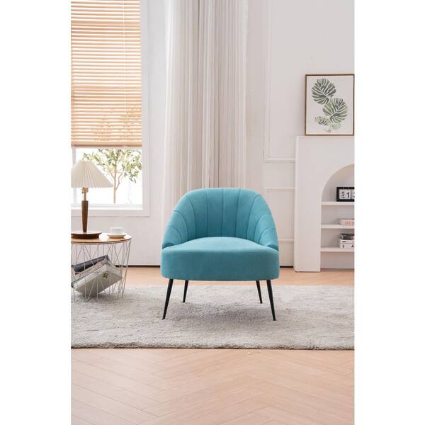 blue accent chair for bedroom