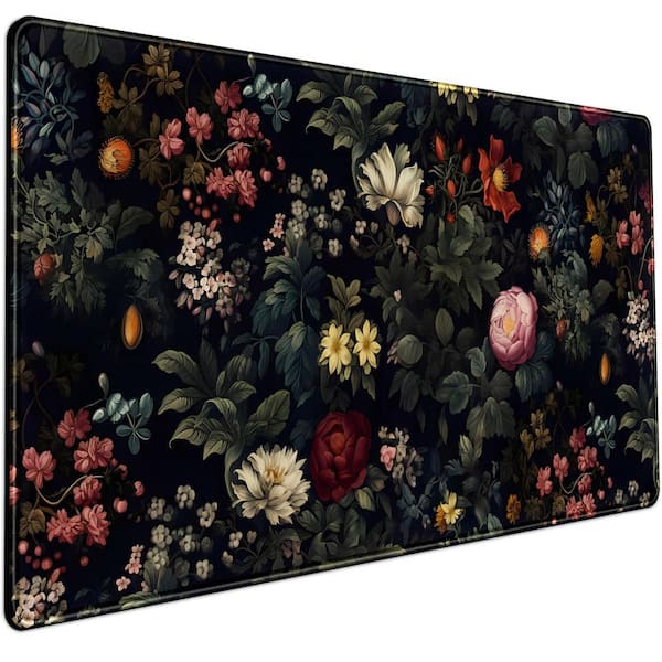 Vintage Large Desk Mat Non-Slip Base for Desktop Laptop Keyboard Mouse Pad 31.5 x 15.8 in. Gaming Office Decor