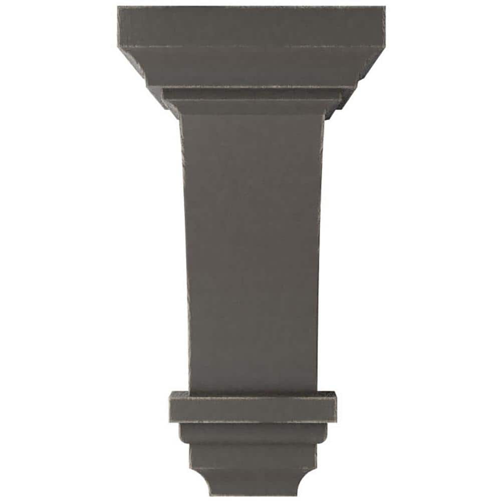 8-inch Reclaimed Gray Rubberwood Vintage Decor Corbel