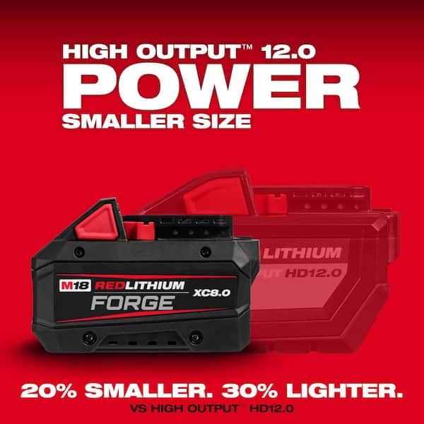 Milwaukee M18 18-Volt Lithium-Ion REDLITHIUM FORGE Starter Milwaukee M18 18-Volt Lithium-Ion REDLITHIUM FORGE Starter