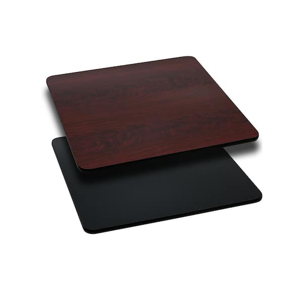 Carnegy Avenue Glenbrook 24 in.  Black or Mahogany Reversible Laminate Square Table Top
