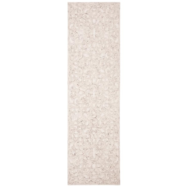 Trace Camel/Ivory 2 ft. x 8 ft. Geometric Runner Rug