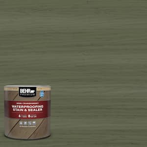 1 qt. #ST-138 Sagebrush Green Semi-Transparent Waterproofing Exterior Wood Stain and Sealer