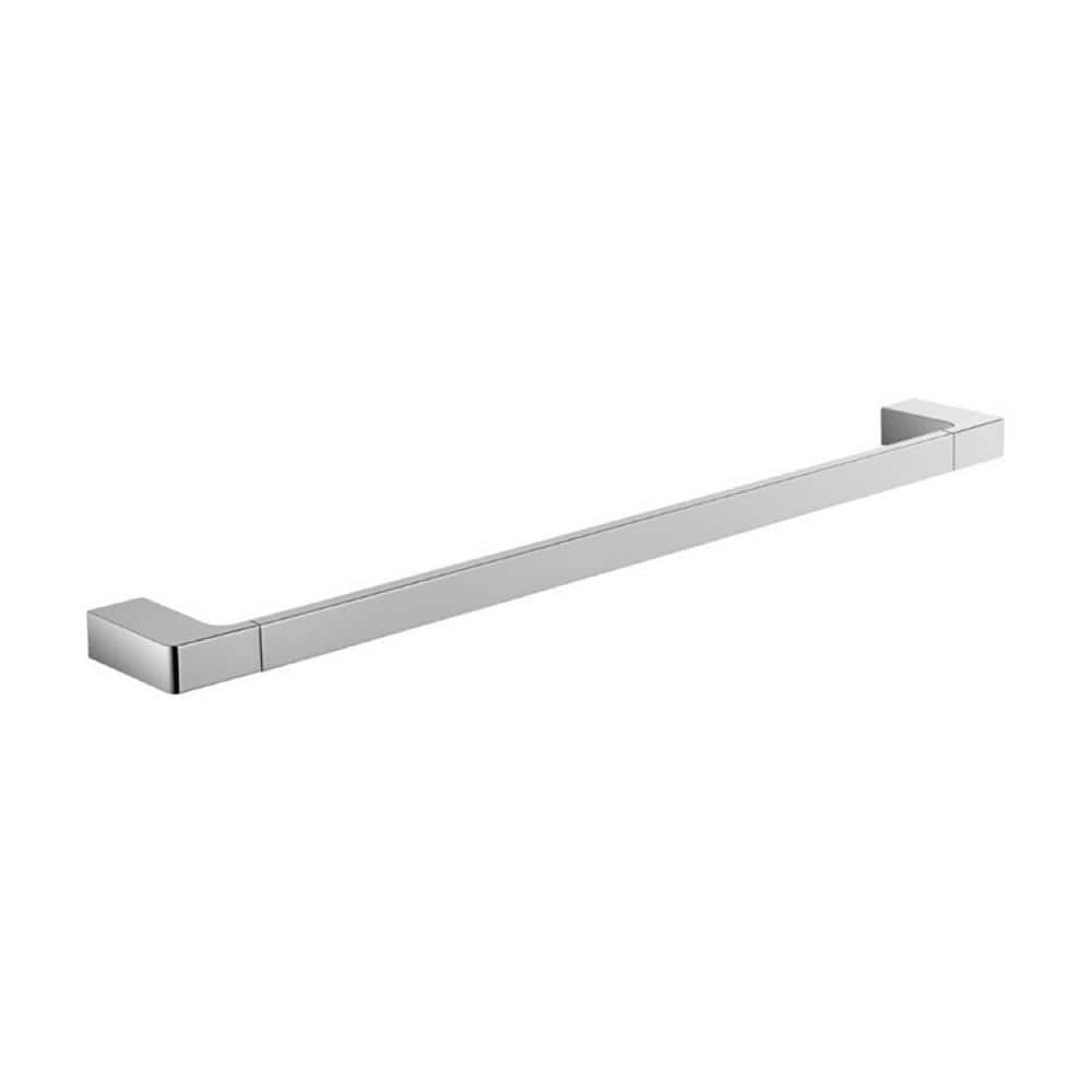 Chrome 18-Inch Wall Mounted Single Bar Towel Rack