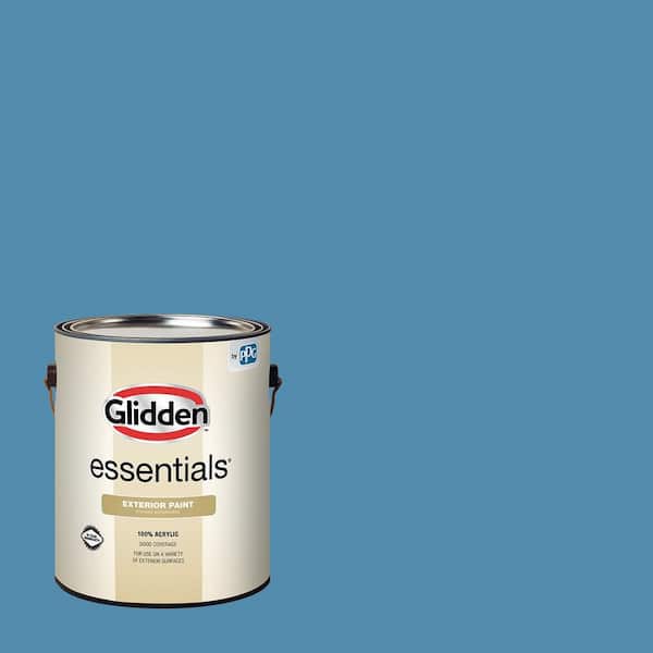 Glidden Essentials 1 gal. PPG1158-5 Cosmopolitan Satin Exterior Paint