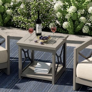 Marindo Square Aluminum Outdoor Side Table