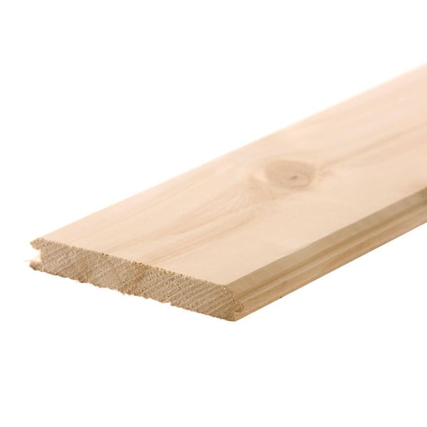 UFP-Edge 1 in. x 6 in. x 8 ft. #2 Pine WP4 V-Groove Board 169741