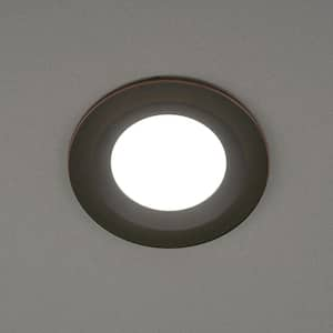 4 in. Adjustable CCT Integrated LED Canless Recessed Light Oil Rubbed Bronze Kit 650 Lumens Kitchen Bathroom (24-Pack)