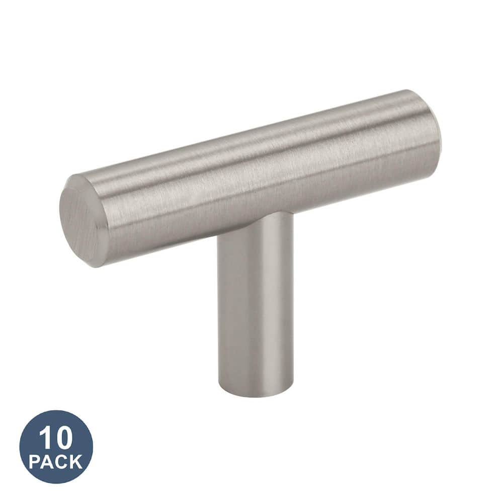 Bar Pulls 1-15/16 in. (49mm) Length Satin Nickel Bar Cabinet Pull - 10 Pack