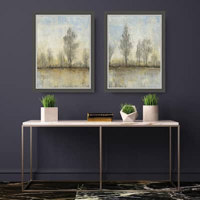 36.5 in. x 28.5 in. 'Quiet Nature I' by Tim O'Toole Textured Paper Print Framed Wall Art