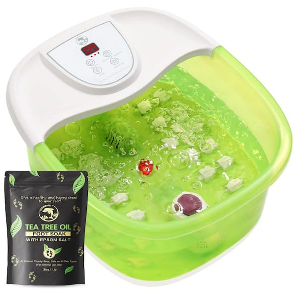 Professional Personal Care Products Foot Spa in Green with Heat and Vibration