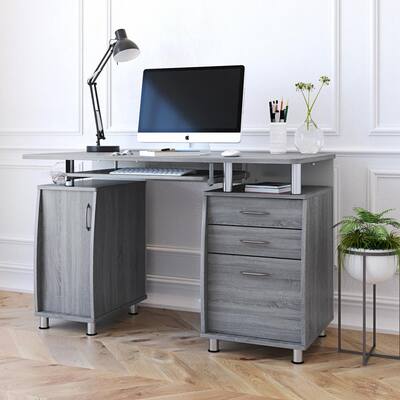 Rectangular Computer Desks, Lockable Computer Desks For Home