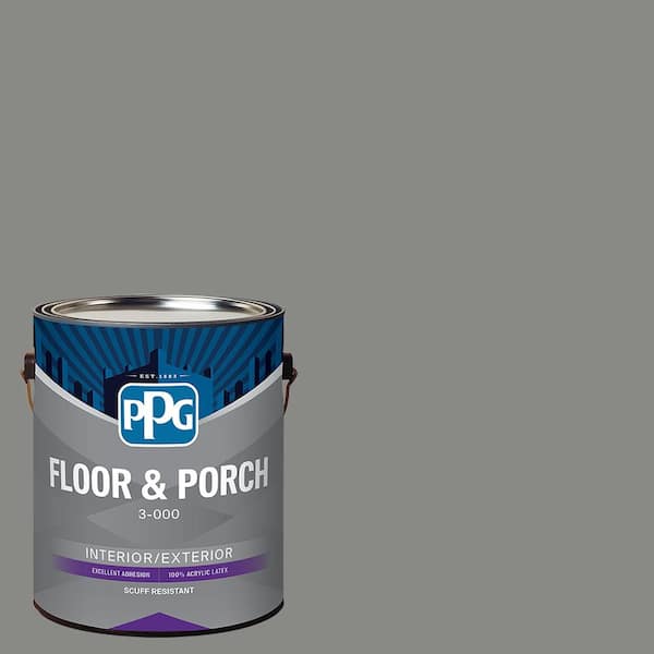 1 gal. PPG1010-5 Downpour Satin Interior/Exterior Floor and Porch Paint
