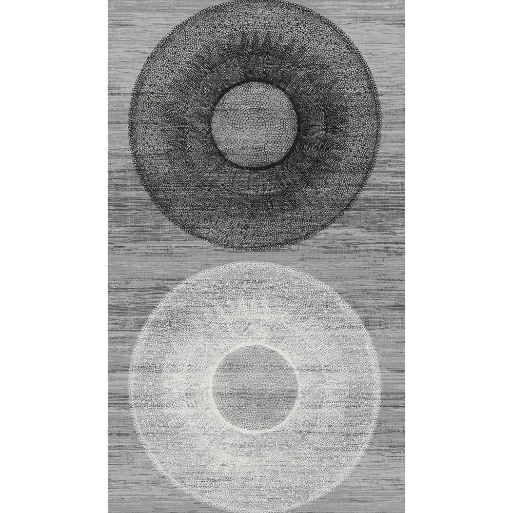 31.35 sq. ft. Monochrome large Circle Vinyl Peel and Stick Wallpaper Roll price history on PriceWatchPro